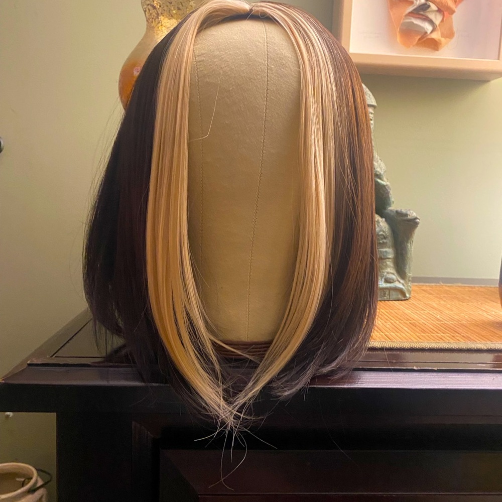 Stylish Brown and Blonde Women's Wig